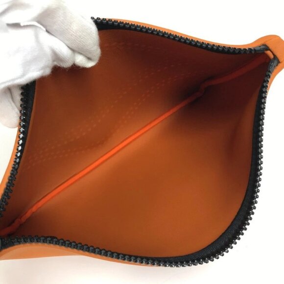 HERMES Neovan MM Clutch Bag Multi Pouch Makeup Pouch Pouch polyamide Orange - Picture 14 of 14